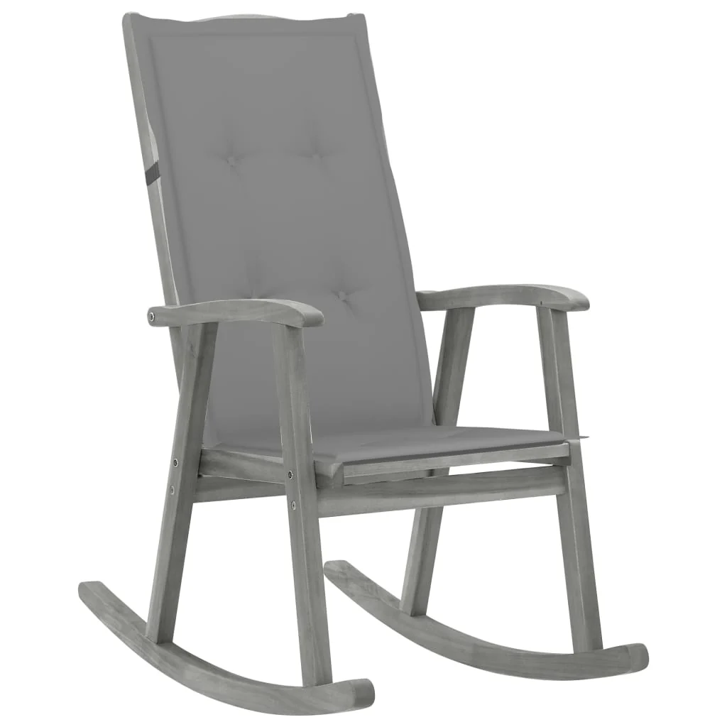 Gyngestol Med Hynder Massivt Akacietræ, produktbillede 11 af 21, Havestole i akacietræ hos HomeNordic