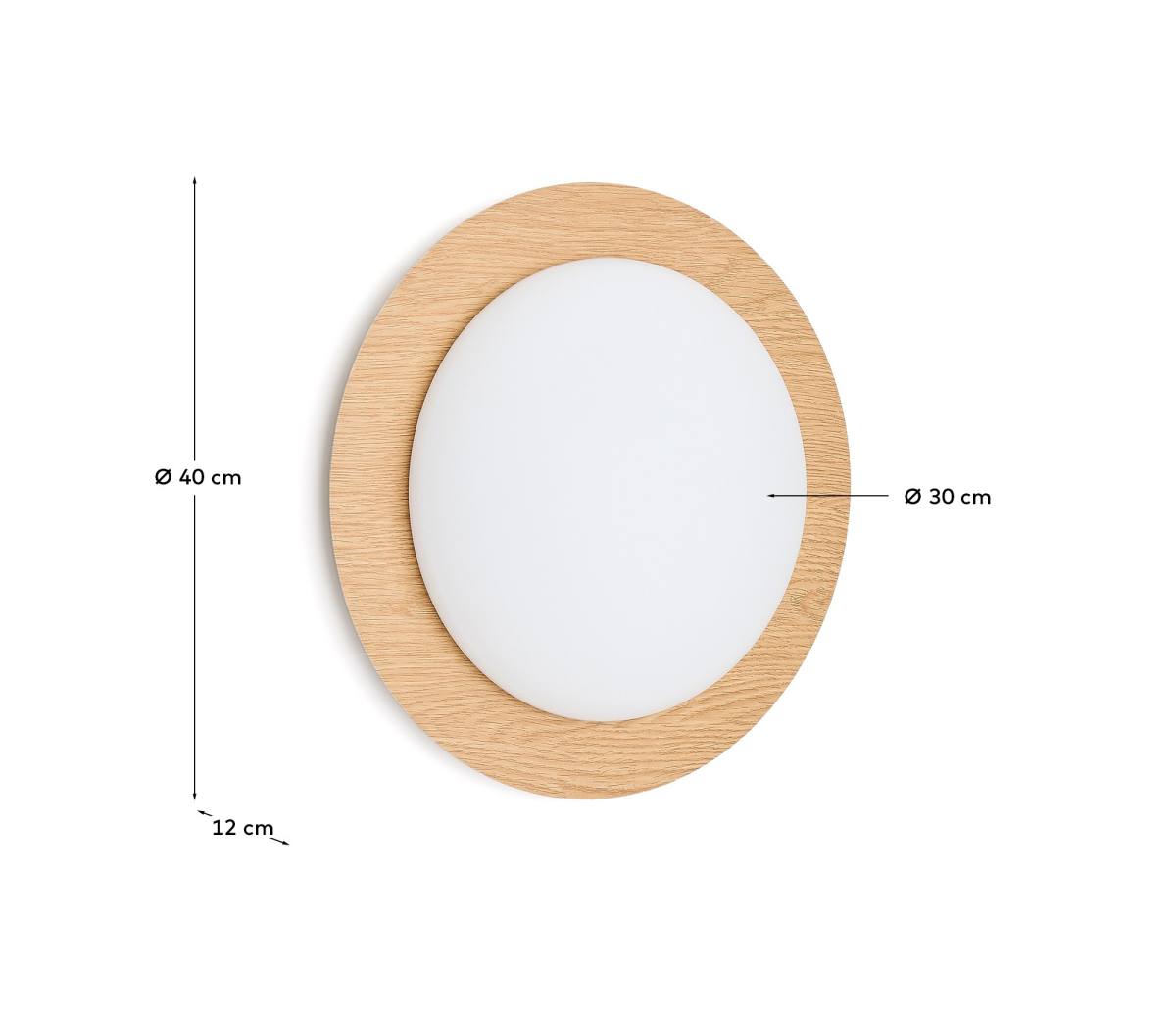 KAVE HOME Novae badeværelsesloftlampe, rund, produktbillede 2 af 5, Loftlamper hos HomeNordic