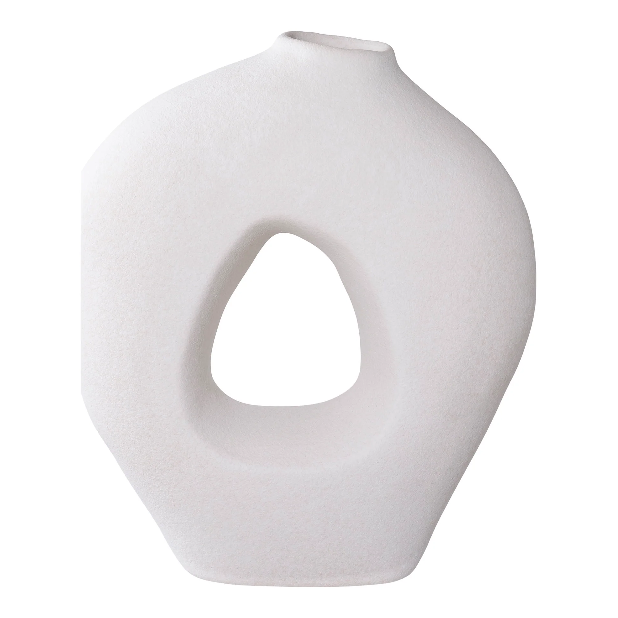 Vase - Vase, Keramik, Hvid 24X10,5X27,8 Cm, Vaser hos HomeNordic