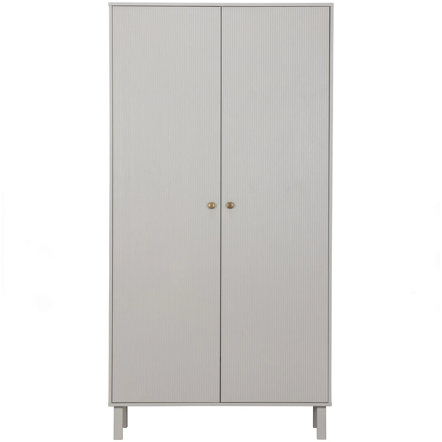 WOOOD - Madu Garderobeskab Fyr Cloud Grey FSC, produktbillede 4 af 10, Garderobeskabe hos HomeNordic