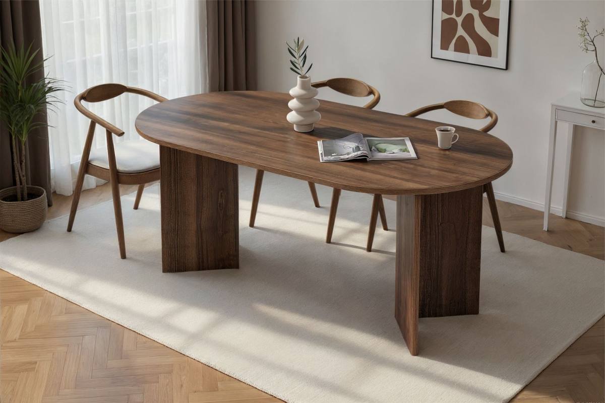 NORDVÄRK Sablin spisebord, oval, produktbillede 10 af 10, Spiseborde hos HomeNordic