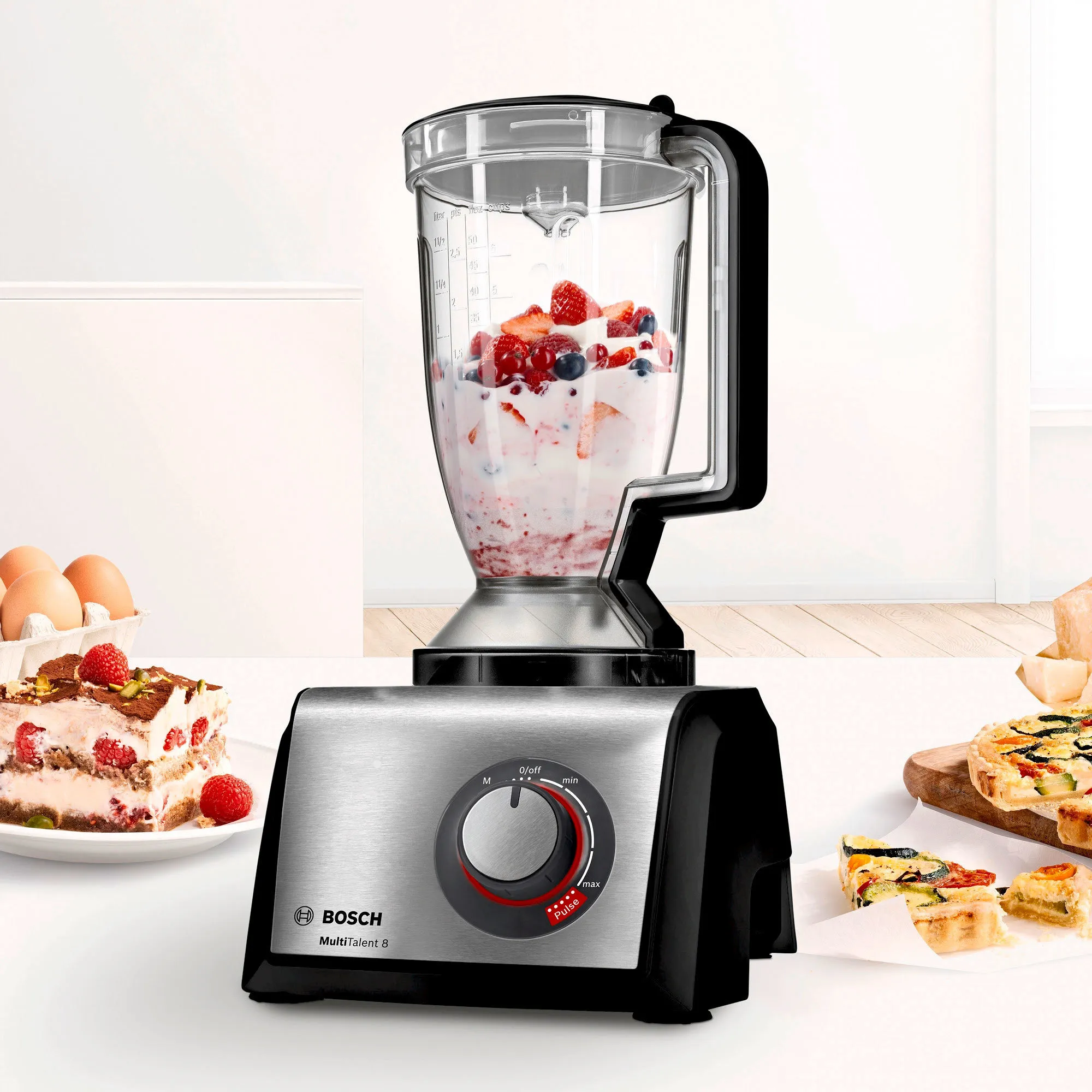 MultiTalent 8 Køkkenmaskine, 1250 W, grå, produktbillede 5 af 5, Foodprocessorer hos HomeNordic