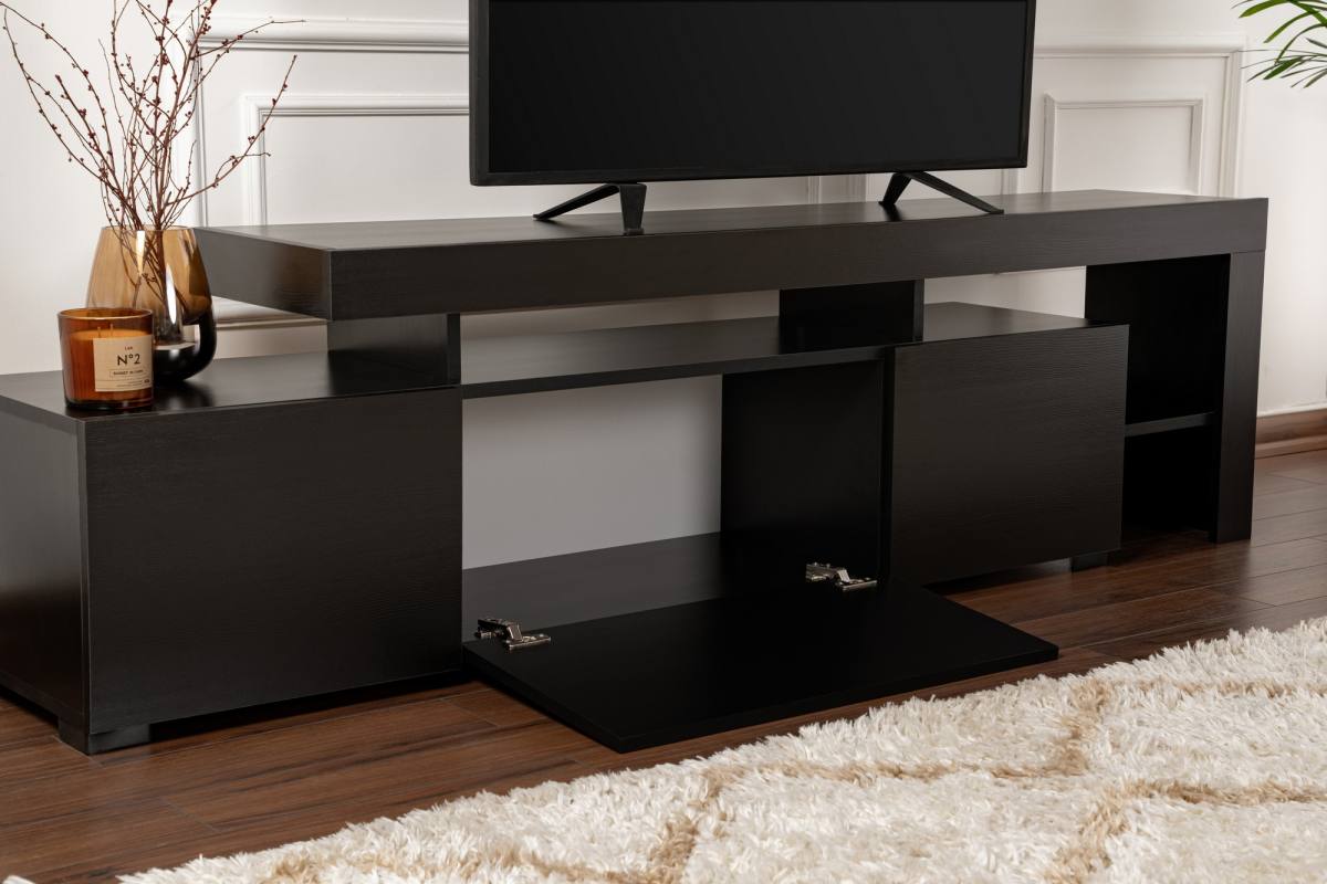 NORDVÄRK Beliz TV-bord, m. PVC-kantbånd LED-lys, produktbillede 5 af 13, TV-borde hos HomeNordic