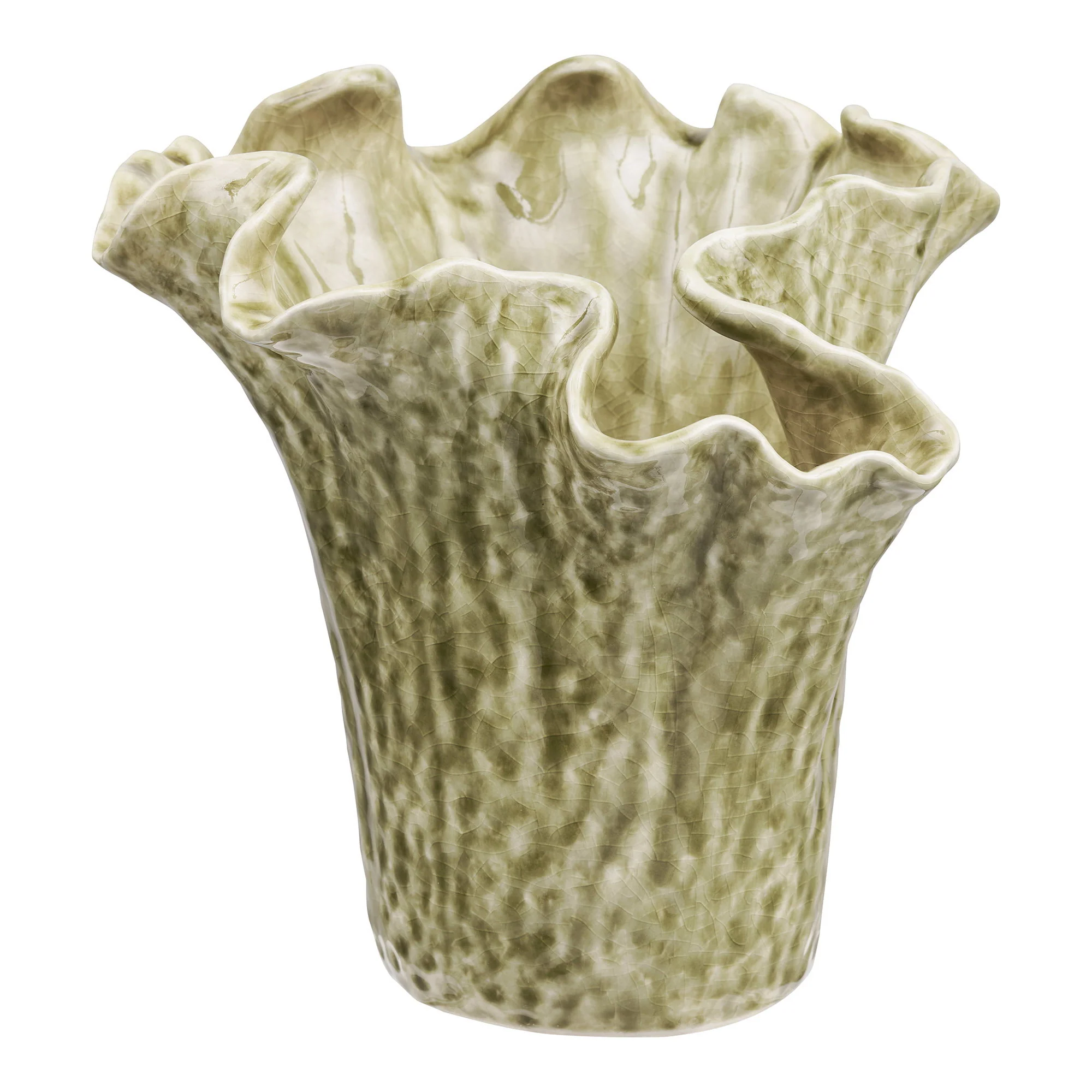Vase - Vase, Keramik, Mørk Sand, Ø22X23,5 Cm, Vaser hos HomeNordic