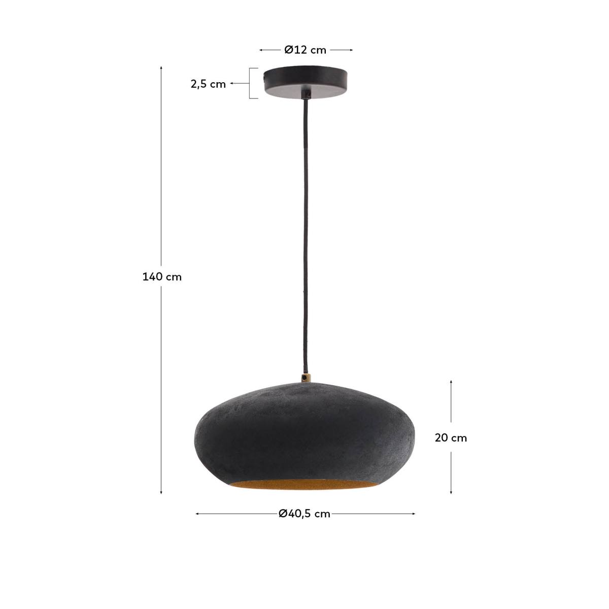 KAVE HOME Inda loftlampe, rund, produktbillede 2 af 6, Loftlamper hos HomeNordic