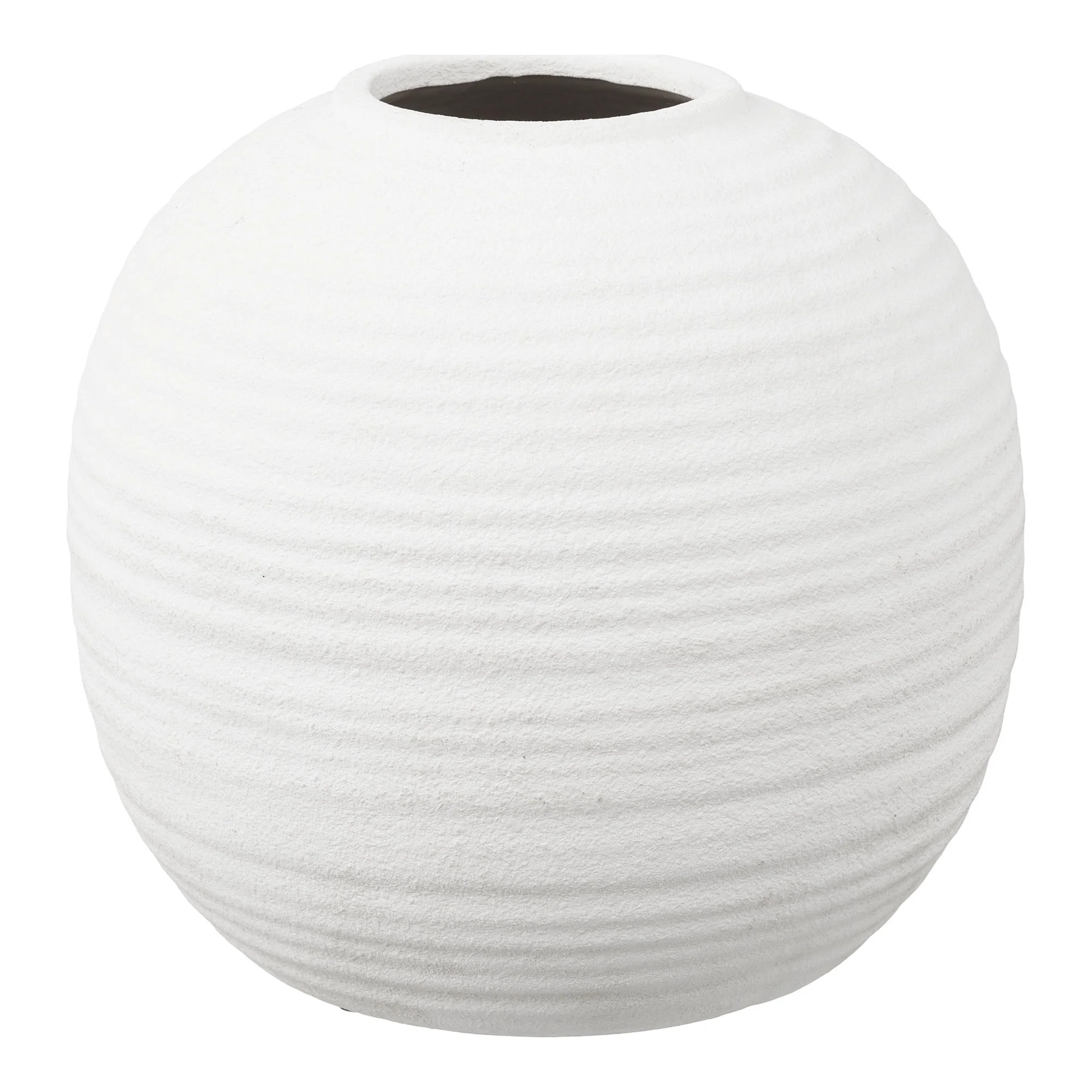 Vase - Vase, Keramik, Hvid Ø30X28,5 Cm, Vaser hos HomeNordic
