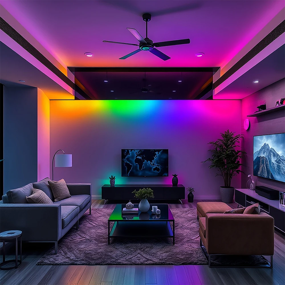 5m RGBIC Neon Flex LED sæt, LED-strips hos HomeNordic