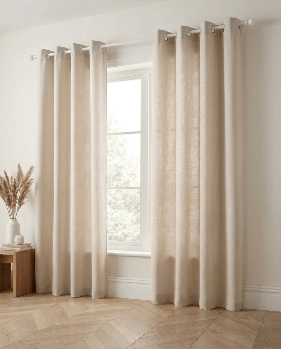 LEON – Lysdæmpende gardin, Beige, Gardiner hos HomeNordic