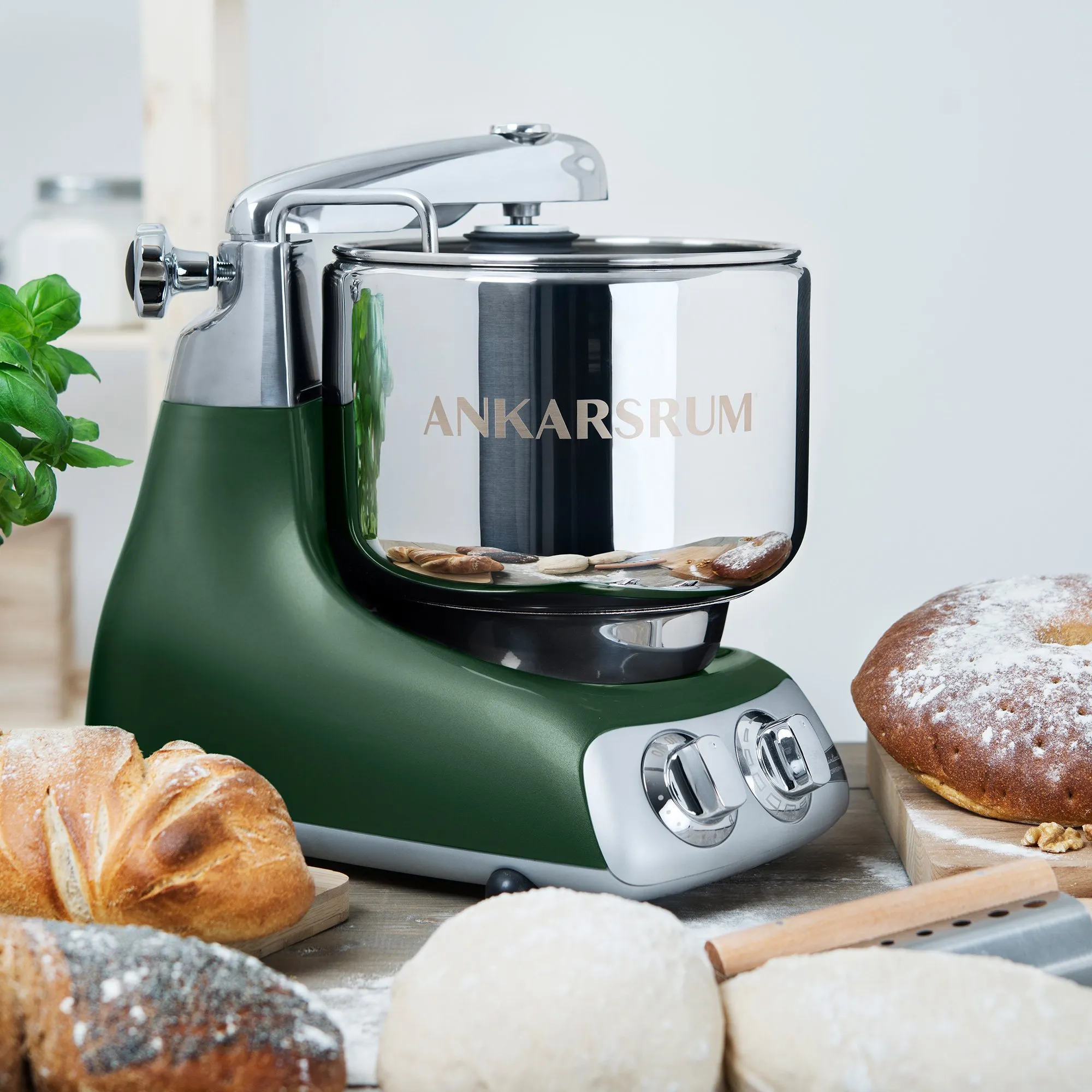 AKM 6230 køkkenmaskine + deluxe pakke, forest green, produktbillede 5 af 5, Røremaskiner hos HomeNordic