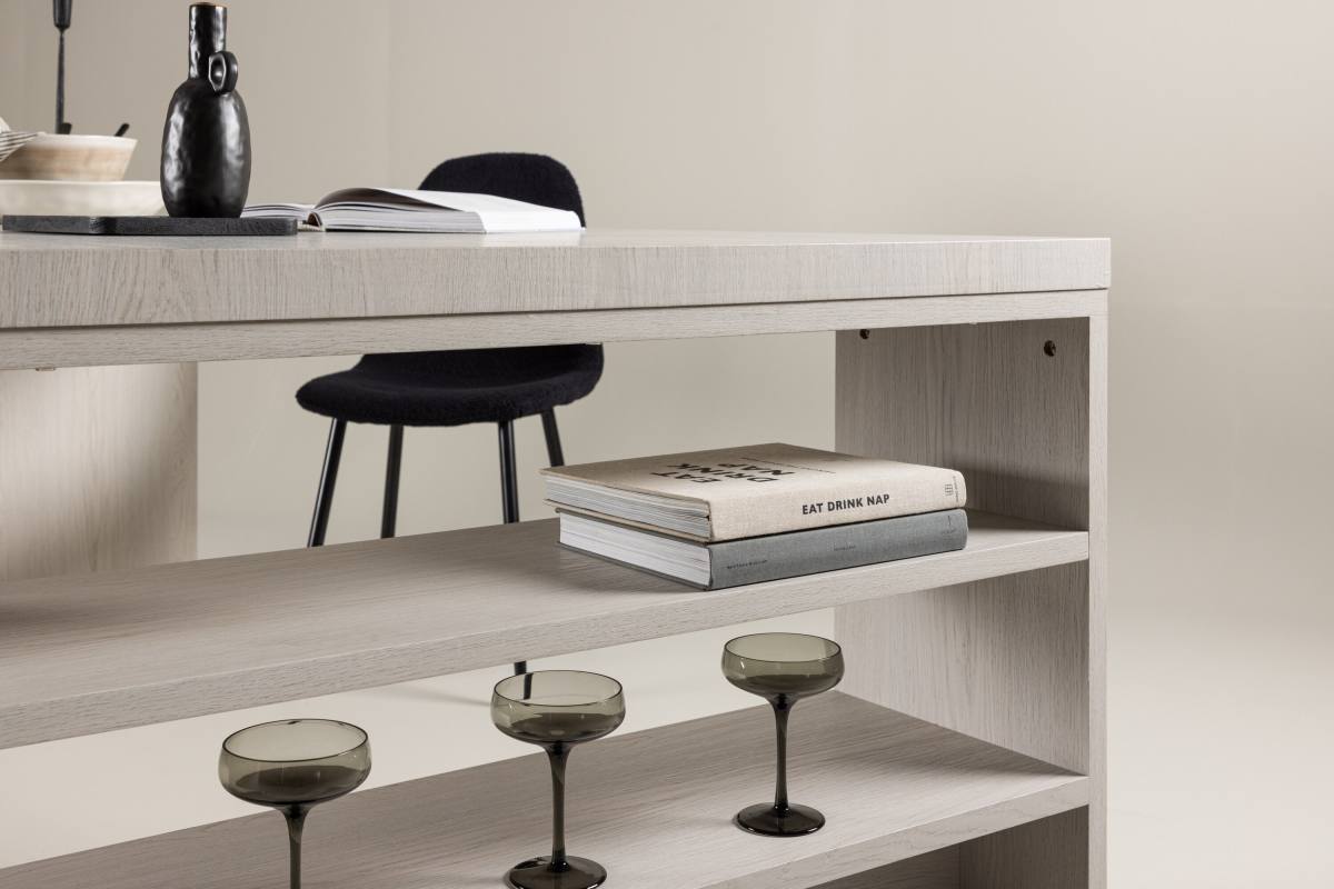 VENTURE DESIGN Mika spisebord, m. 2 hylder, produktbillede 16 af 17, Spiseborde hos HomeNordic
