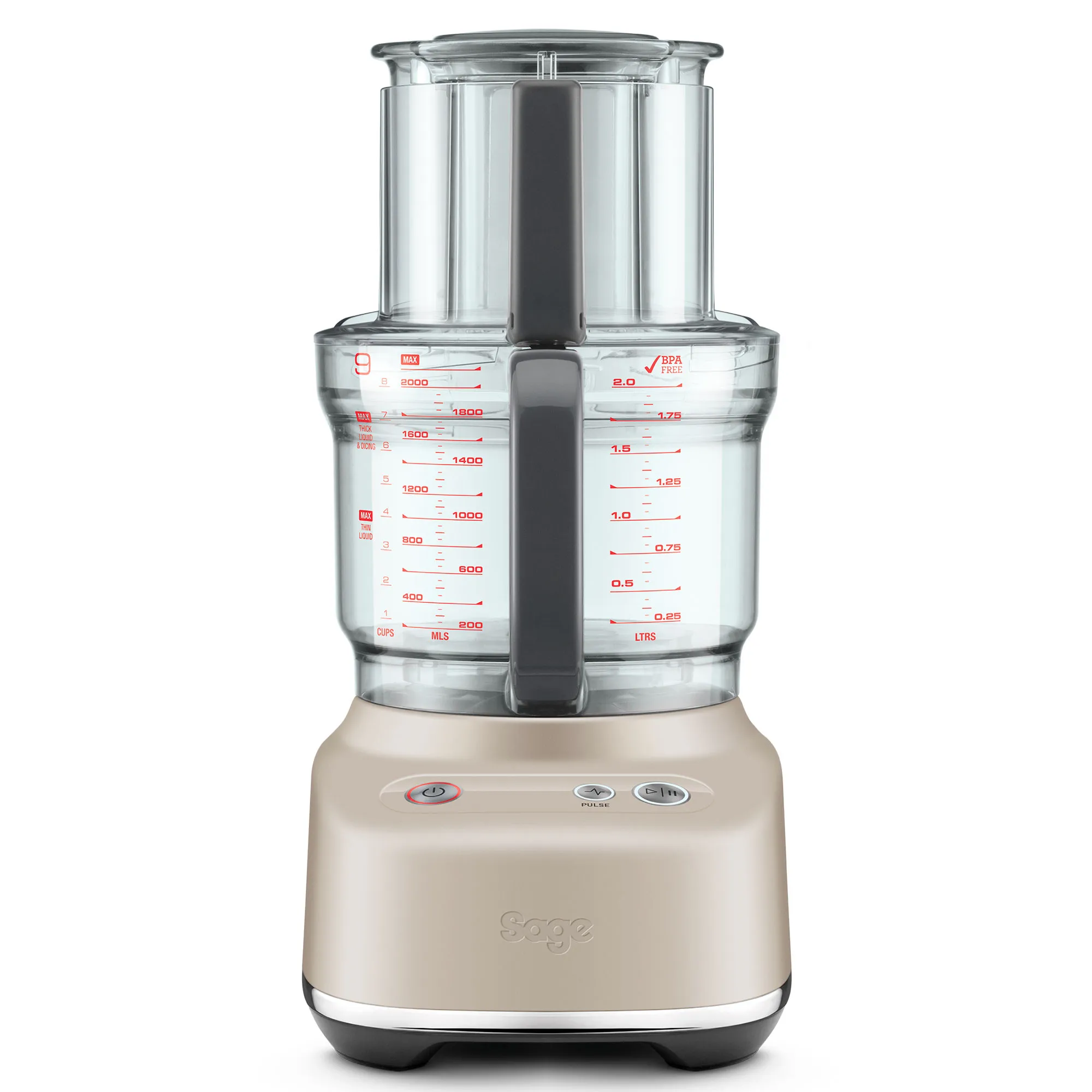 SFP638ALM Paradice 9 køkkenmaskine, mandelnougat, produktbillede 4 af 7, Foodprocessorer hos HomeNordic