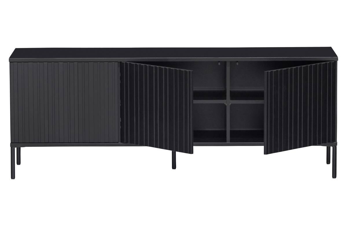 WOOOD EXCLUSIVE New Gravure TV-bord, m. 3 push to open låger, produktbillede 3 af 7, TV-borde hos HomeNordic