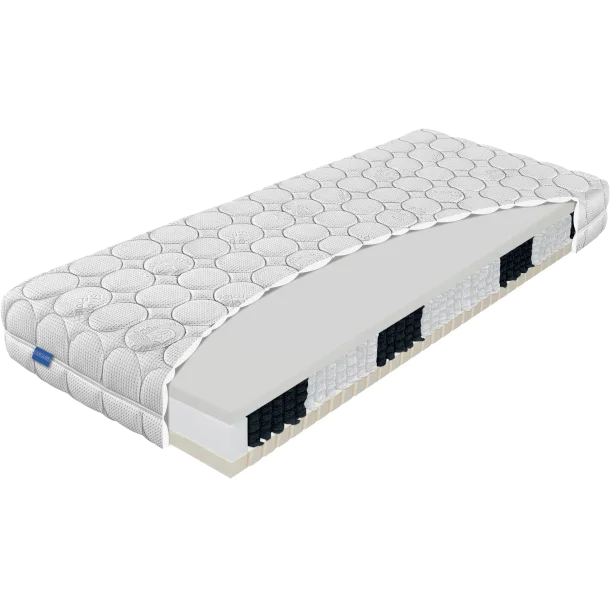 Krone springmadras med 7 zoner og indbygget topmadras i latex/visco, Madrasser hos HomeNordic