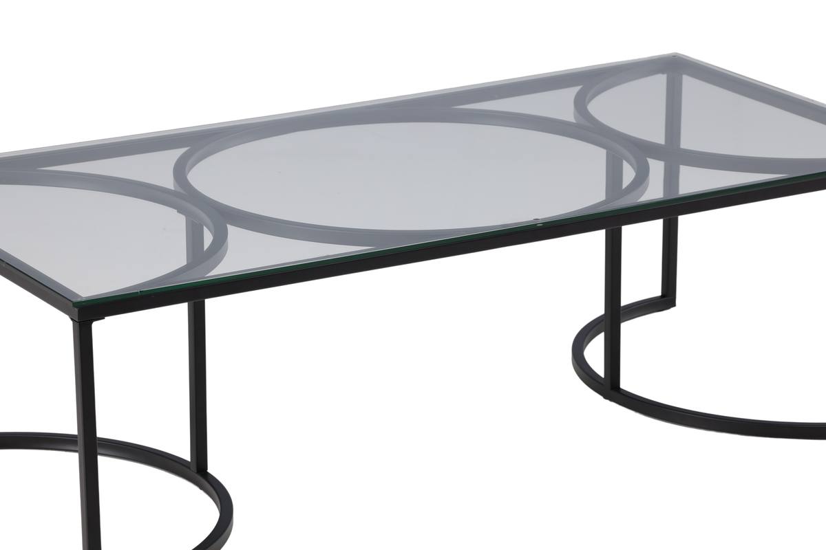 Plexus - Sofabord i glas og metal, 70 x 140 cm, produktbillede 10 af 10, Moderne designs hos HomeNordic