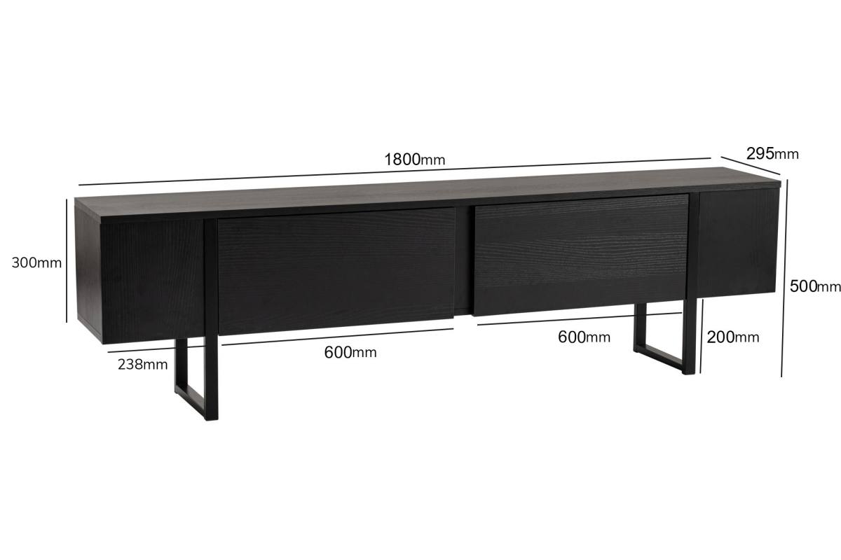 NORDVÄRK Serenity TV-bord, m. 2 låger, produktbillede 10 af 11, TV-borde hos HomeNordic