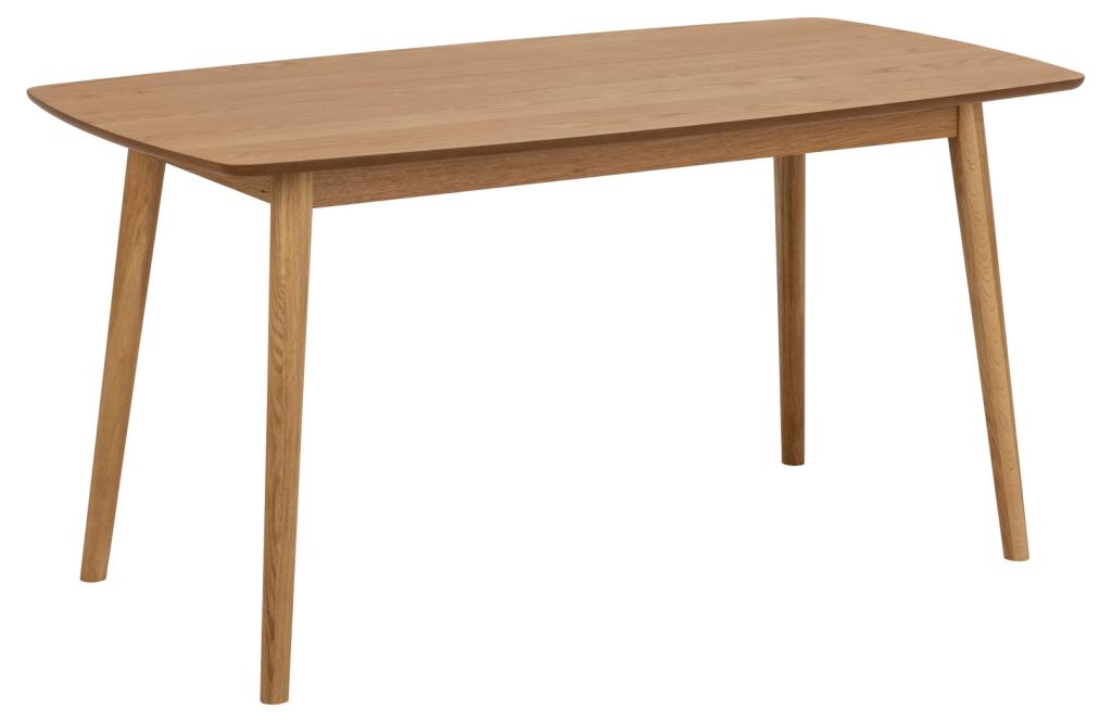Vornæs spisebord 150 x 80 cm i olieret egefiner med ben i massiv ege, Spiseborde hos HomeNordic