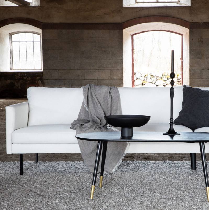 Polar - Sofa 3-personers i hvidt stof, produktbillede 6 af 9, Sofaer hos HomeNordic
