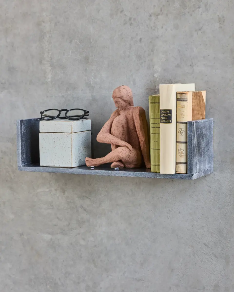 House Doctor - Hylde, Marr, Sort marmor, L50 cm, billede 2 hos HomeNordic