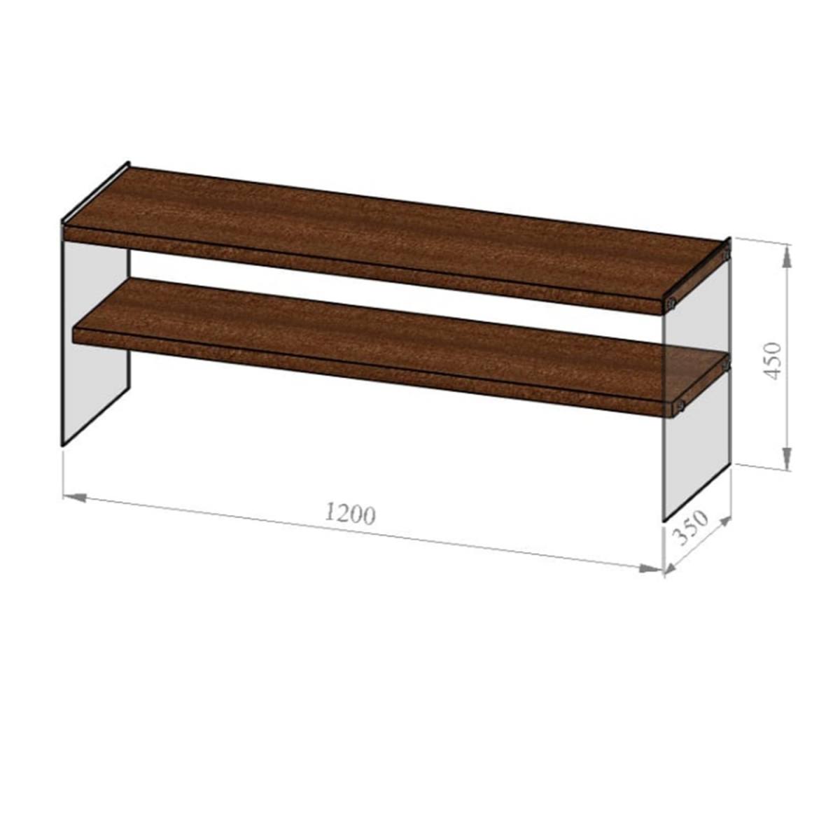 NORDVÄRK TV103 TV-bord, m. 1 hylde, produktbillede 2 af 7, TV-borde hos HomeNordic