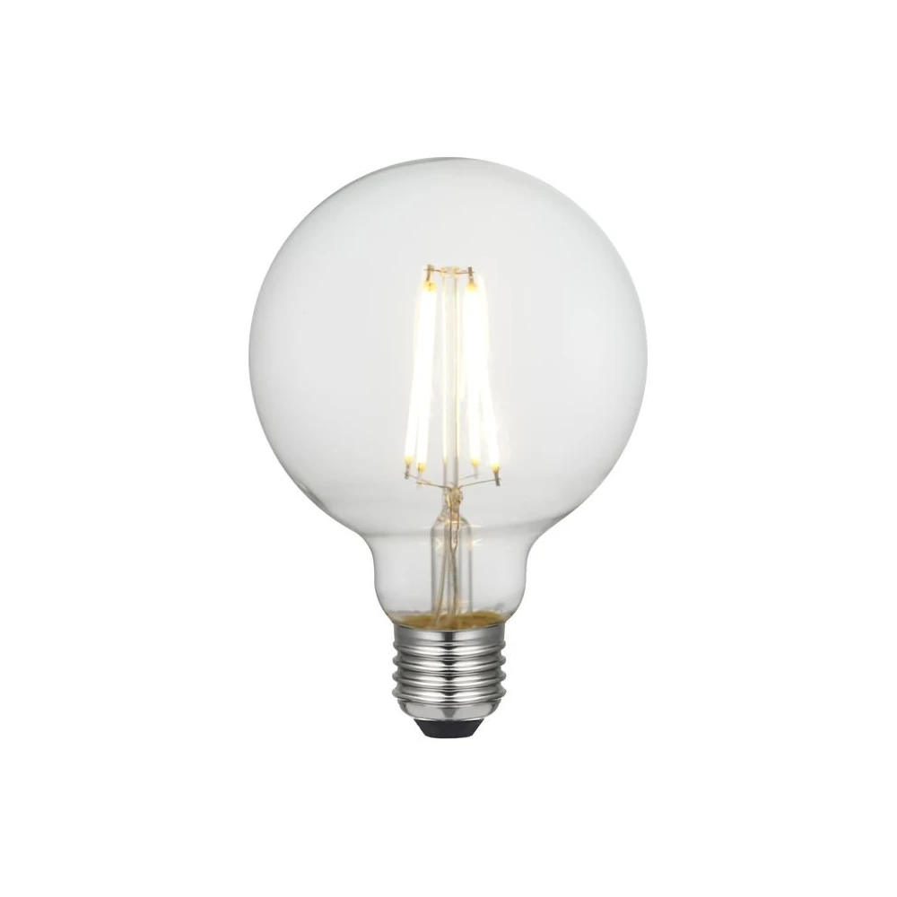 E27 8W dæmpbar LED globepære, Glas hos HomeNordic