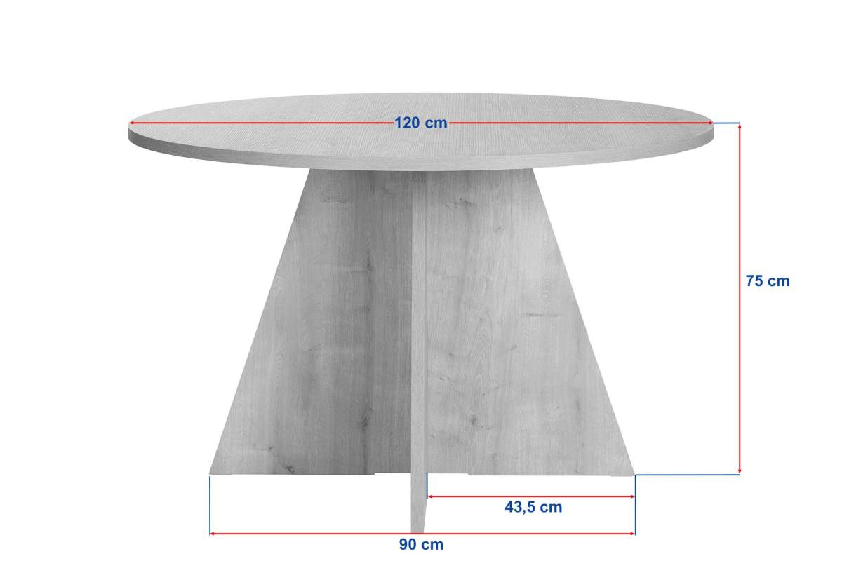 NORDVÄRK Virella spisebord, rund, produktbillede 2 af 7, Spiseborde hos HomeNordic