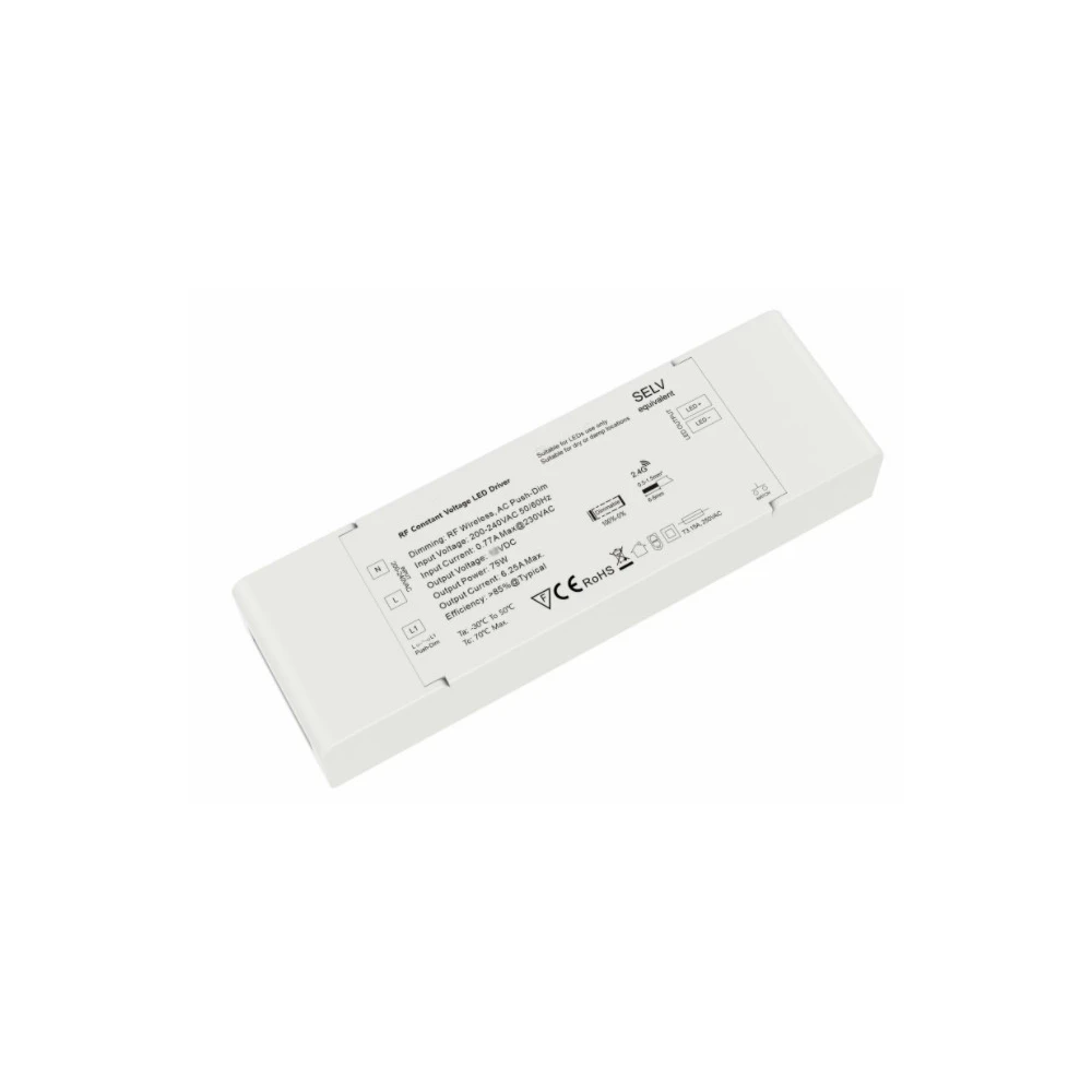 75W / 24V DC dæmpbar rWave strømforsyning, Strømforsyninger hos HomeNordic