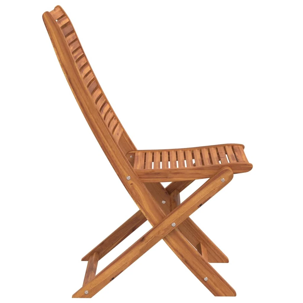 Foldbare Havestole 51x66x95 Cm Massivt Akacietræ, produktbillede 5 af 15, Havestole i akacietræ hos HomeNordic