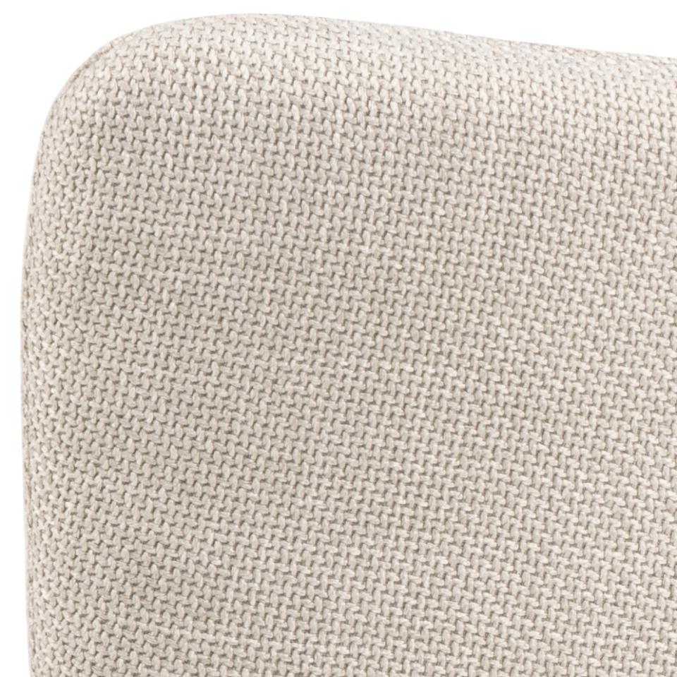 Sofie spisebordsstol med armlæn og drejefod i lys beige møbelstof, produktbillede 4 af 7, Spisebordsstole hos HomeNordic