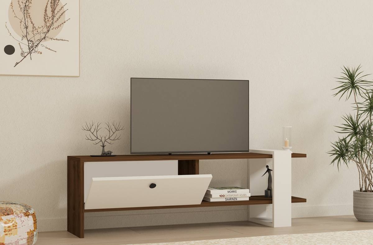 NORDVÄRK Gaye TV-bord, m. 1 låge og 1 hylde, produktbillede 5 af 5, TV-borde hos HomeNordic