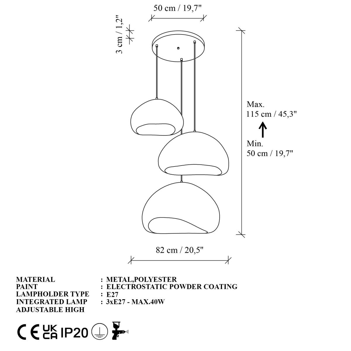 NORDVÄRK Loval-Set-T-Nua loftlampe, produktbillede 2 af 6, Loftlamper hos HomeNordic