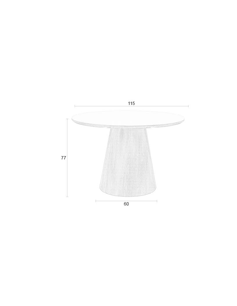 WHITE LABEL LIVING Almira spisebord, rund, produktbillede 2 af 8, Spiseborde hos HomeNordic