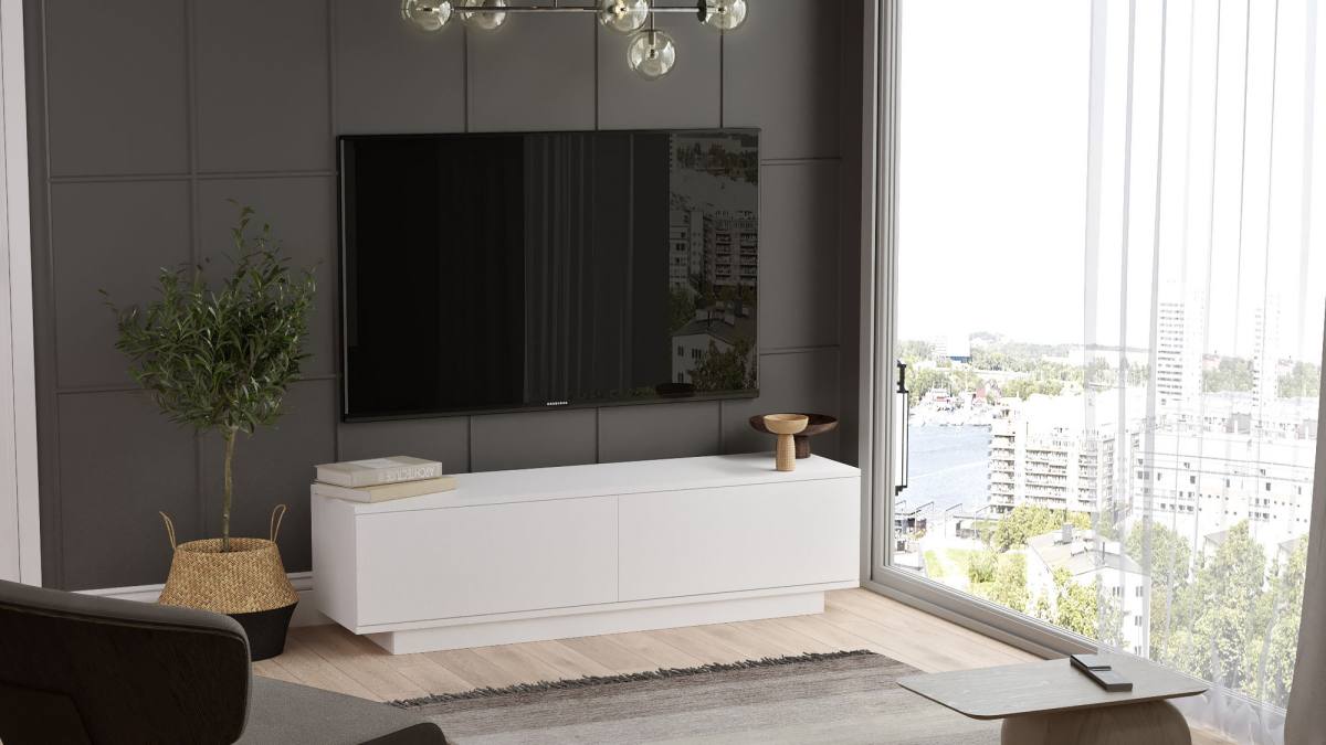 NORDVÄRK FN1 TV-bord, m. 2 låger, produktbillede 7 af 7, TV-borde hos HomeNordic
