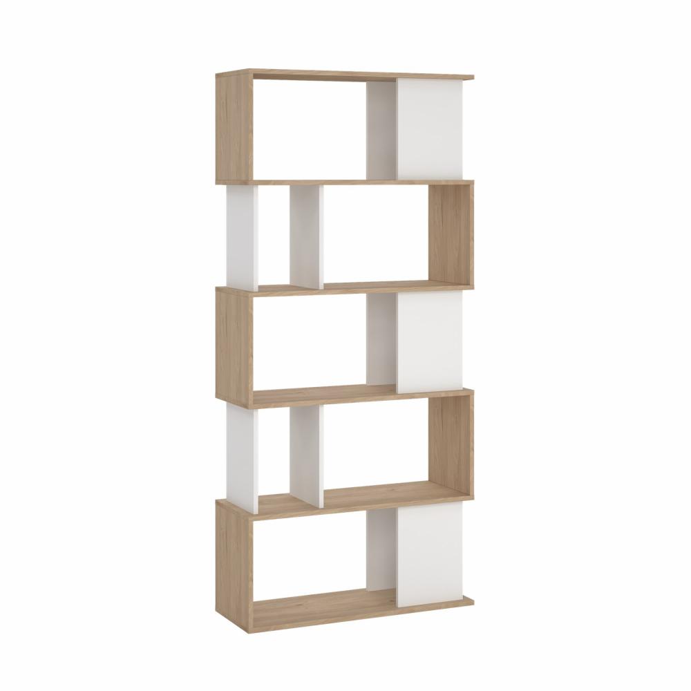 Puzzle bogreol 80 x 174 cm i egelook/, produktbillede 3 af 3, Bogreoler hos HomeNordic