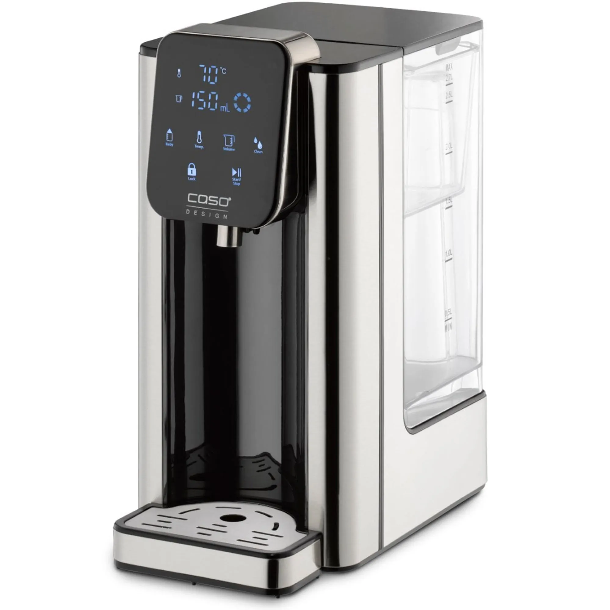 HW660 varmtvandsdispenser 2,7 liter, stål/sort, produktbillede 3 af 7, Elkedler hos HomeNordic