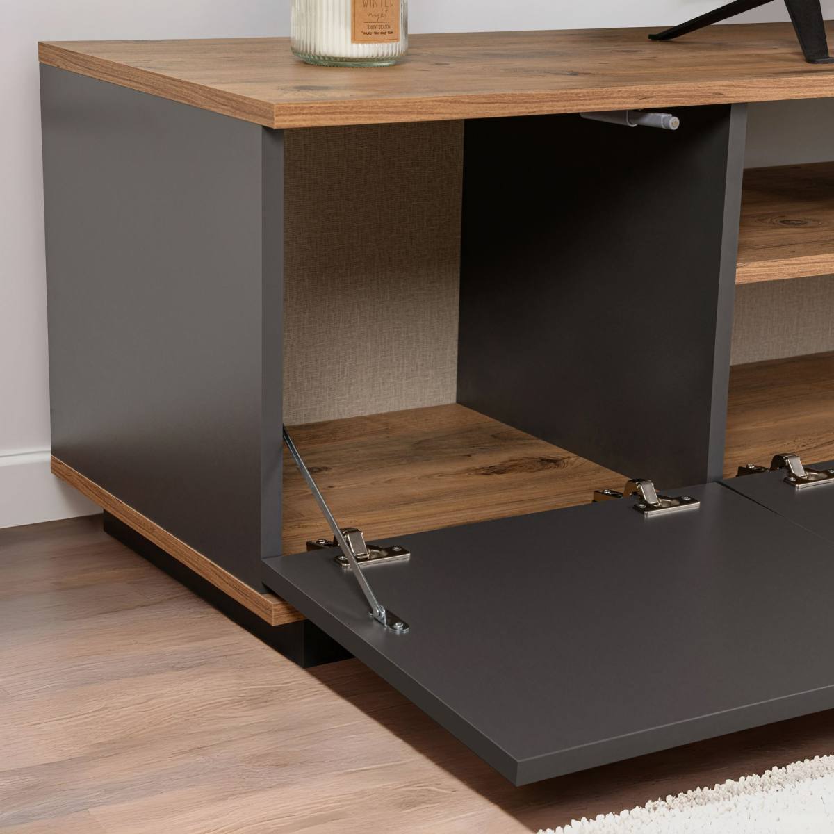 NORDVÄRK Veramont TV-bord, m. 3 låger, 1 hylde, produktbillede 5 af 8, TV-borde hos HomeNordic
