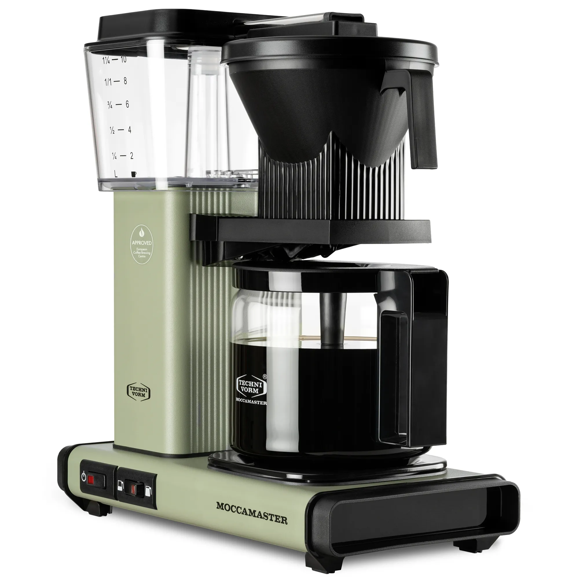 Optio kaffemaskine 1,25 liter, eukalyptus, produktbillede 3 af 5, Kaffemaskiner hos HomeNordic
