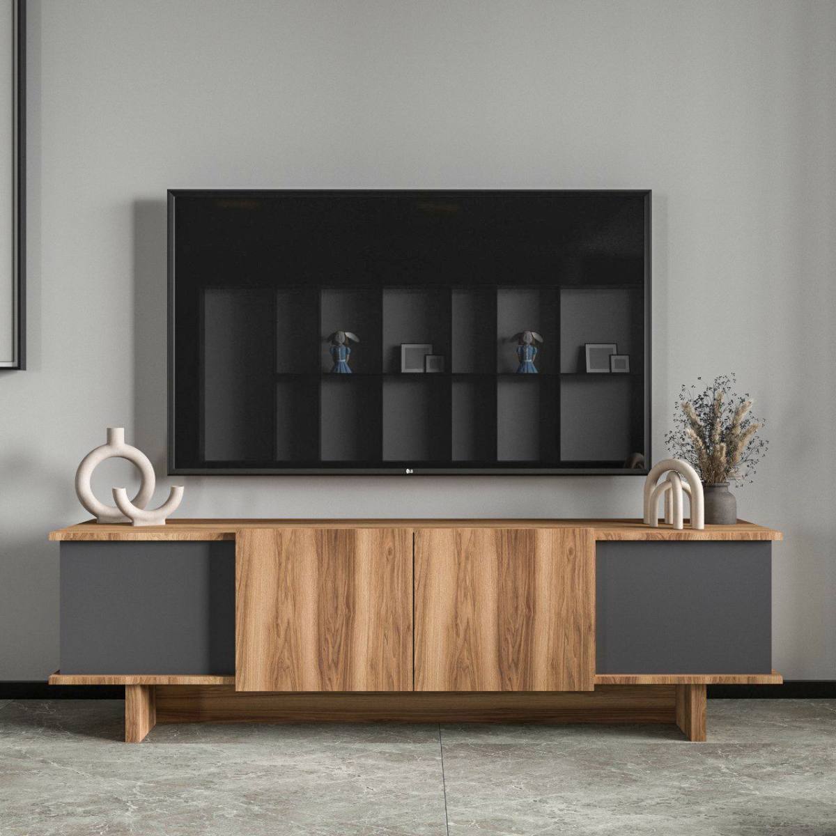 FUNZI LIVING Diana TV-bord, m. 4 låger og hylde, produktbillede 5 af 6, TV-borde hos HomeNordic