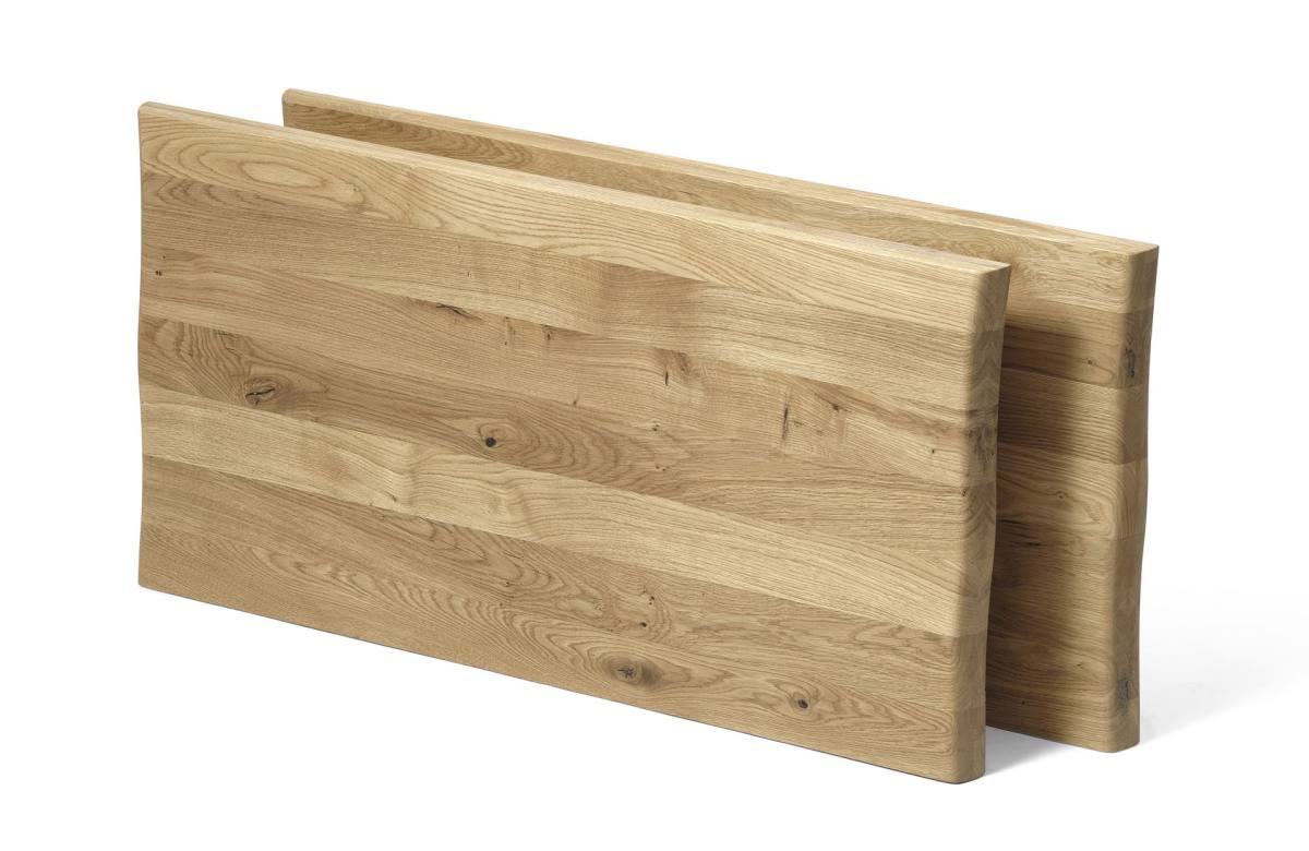 Atlantic spisebord med bølget kant 40 mm, m. udtræk, produktbillede 3 af 4, Spiseborde hos HomeNordic