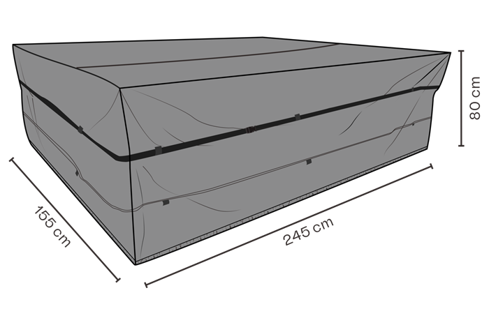 Cover havebord 155 X 245 cm, Haveborde hos HomeNordic