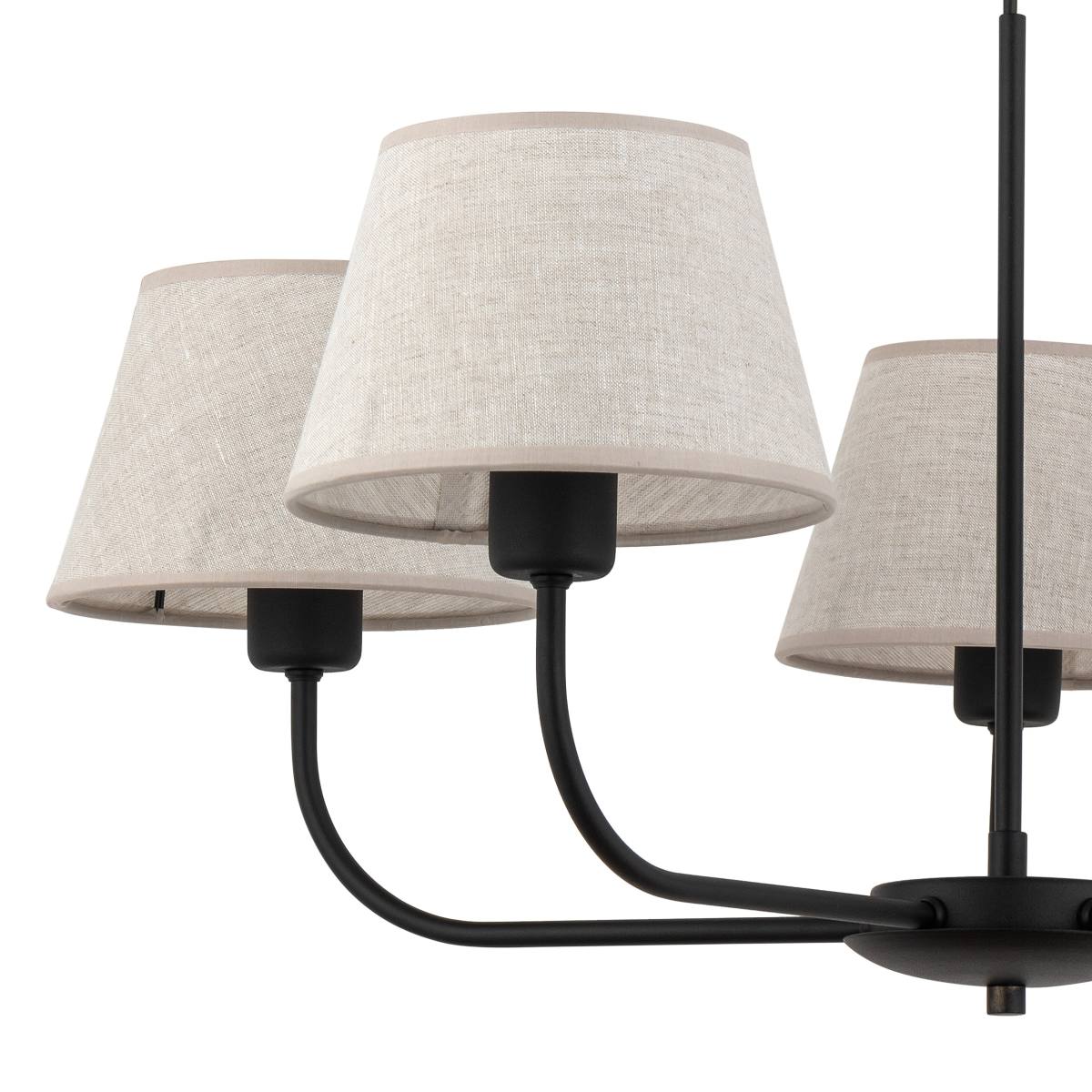 TK Chicago loftlampe, m. 5 skærme, produktbillede 7 af 15, Loftlamper hos HomeNordic
