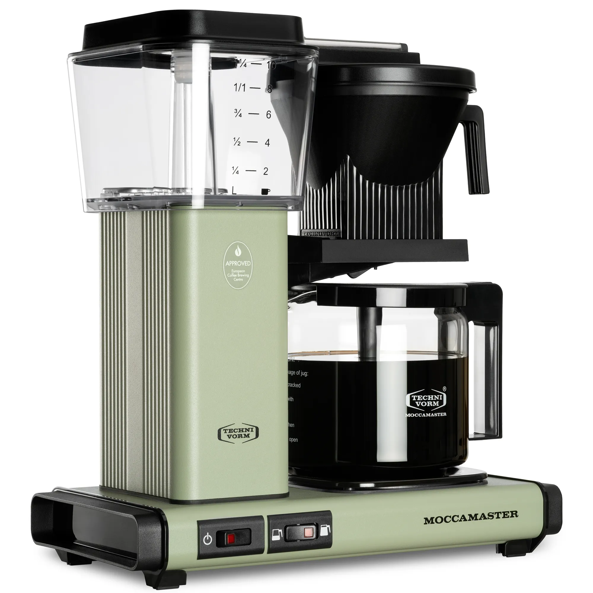 Optio kaffemaskine 1,25 liter, eukalyptus, produktbillede 4 af 5, Kaffemaskiner hos HomeNordic