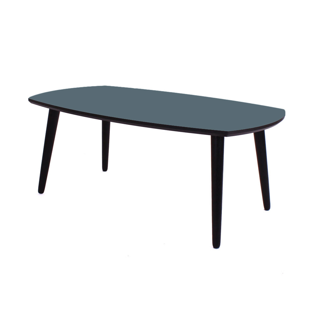 Linoleum sofabord, Smokey Blue 100x60 cm, Sofaborde hos HomeNordic