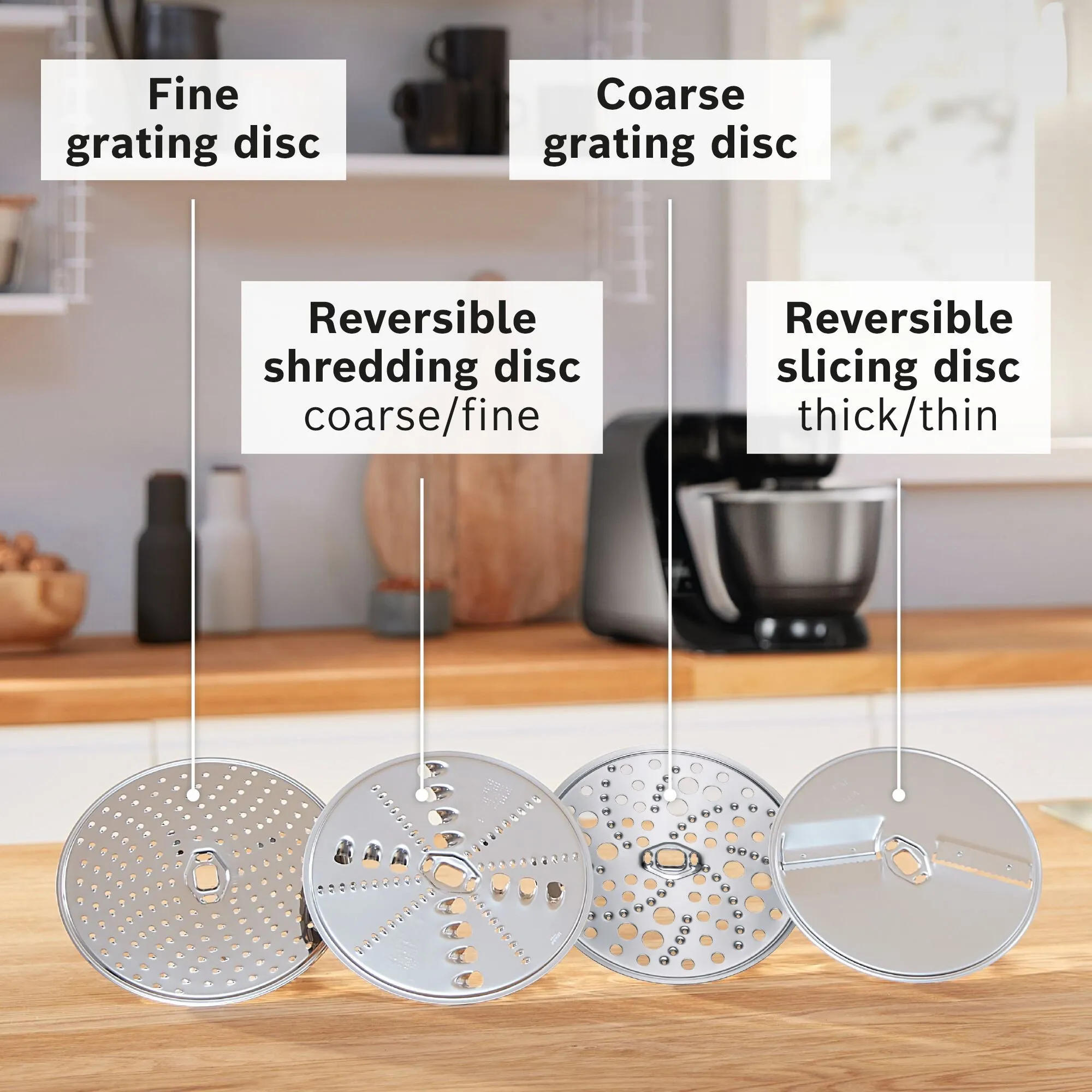 Køkkenmaskine, 1000 W, sort/antracit, produktbillede 4 af 8, Røremaskiner hos HomeNordic