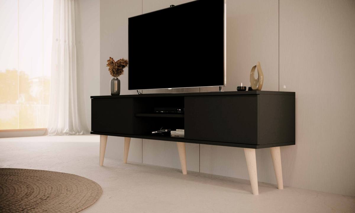 KOCOT RTV Toronto TV-bord, m. 2 låger og 1 hylde, produktbillede 6 af 7, TV-borde hos HomeNordic