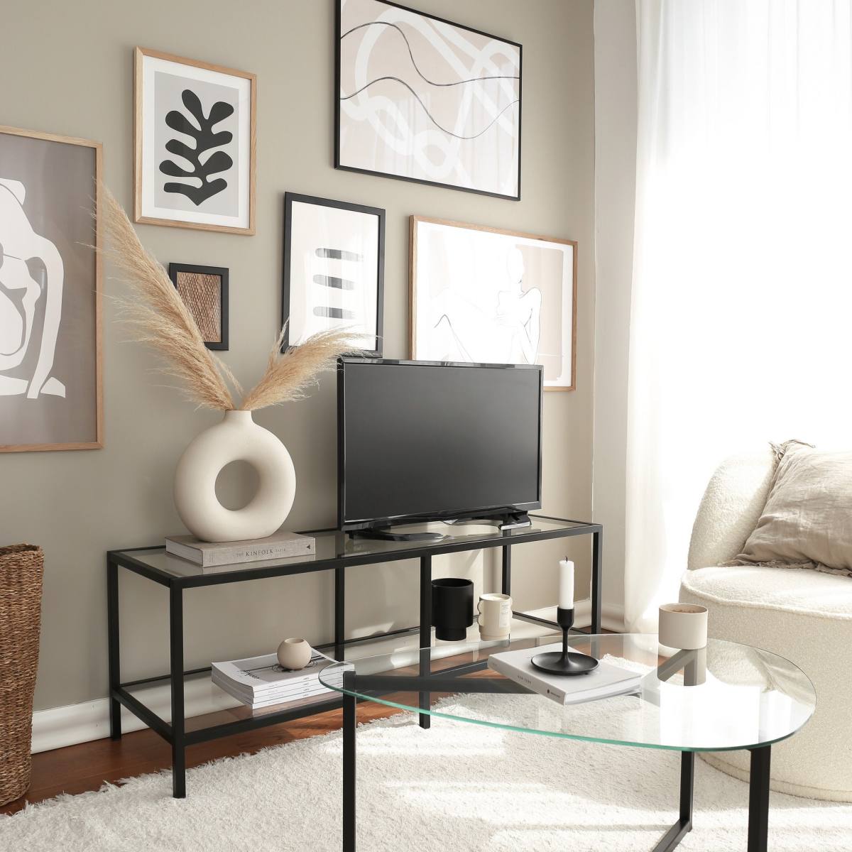 NORDVÄRK Basic TV-bord, m. 1 hylde, produktbillede 8 af 8, TV-borde hos HomeNordic
