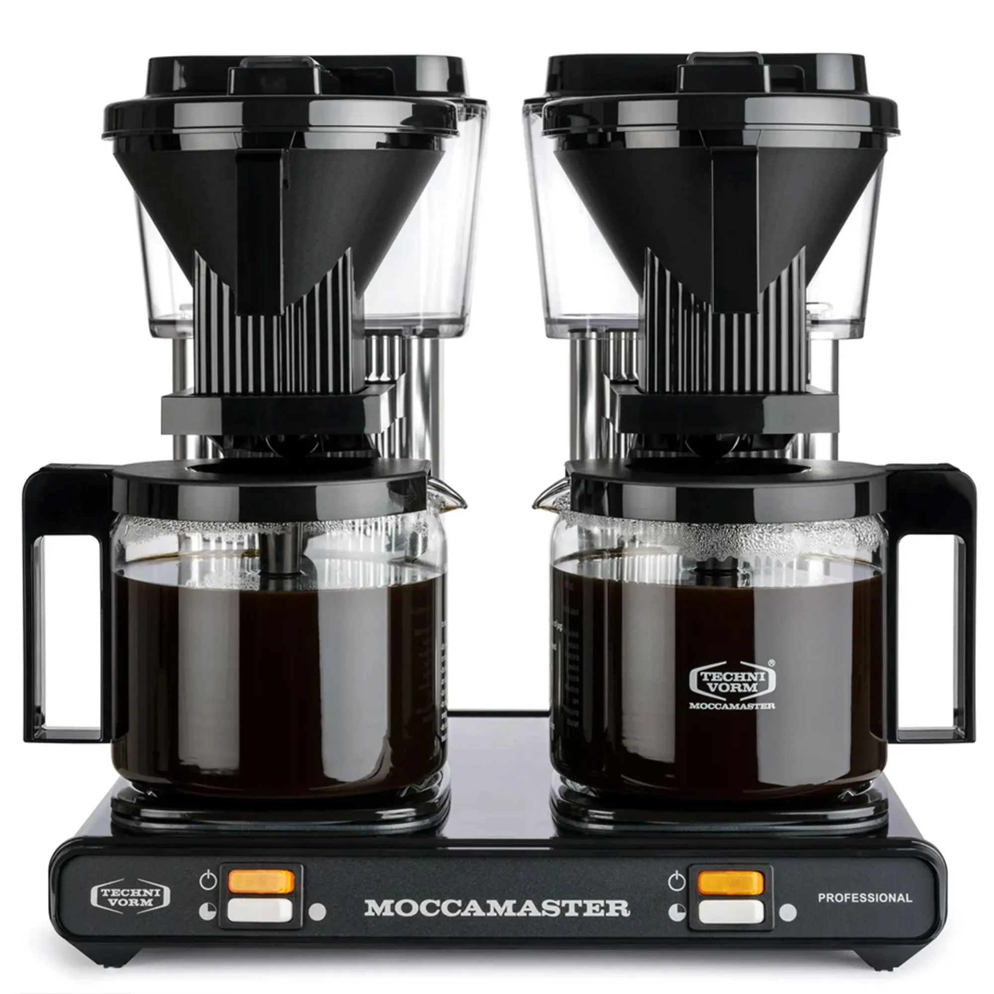 Professional Double kaffemaskine, black/silver, Kaffemaskiner hos HomeNordic
