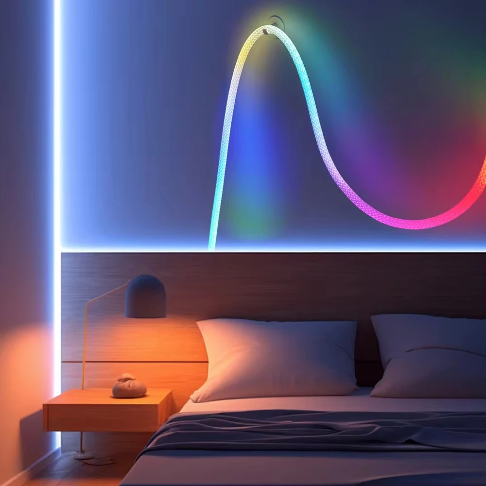 5m RGBIC Neon flex slange, LED-strips hos HomeNordic