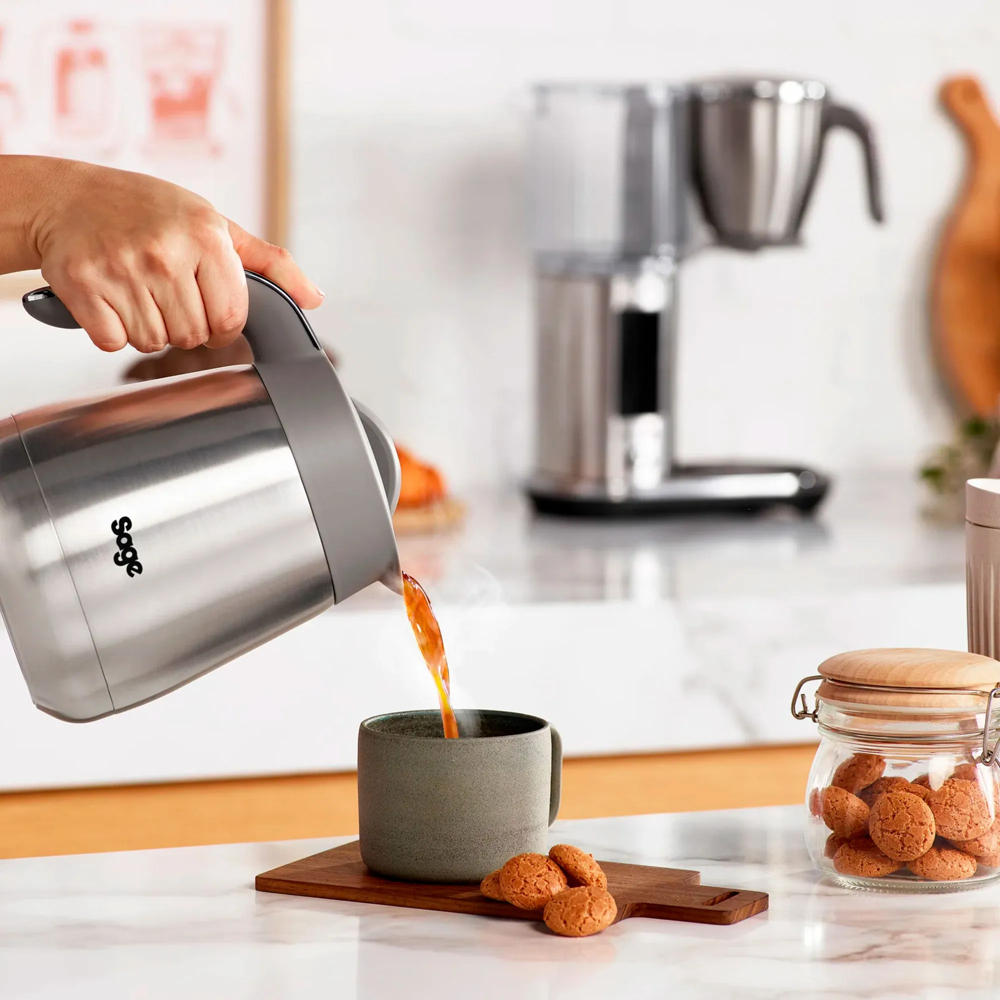 SDC465BSS4 Luxe Brewer Kaffemaskine, rustfrit stål, produktbillede 4 af 7, Kaffemaskiner hos HomeNordic