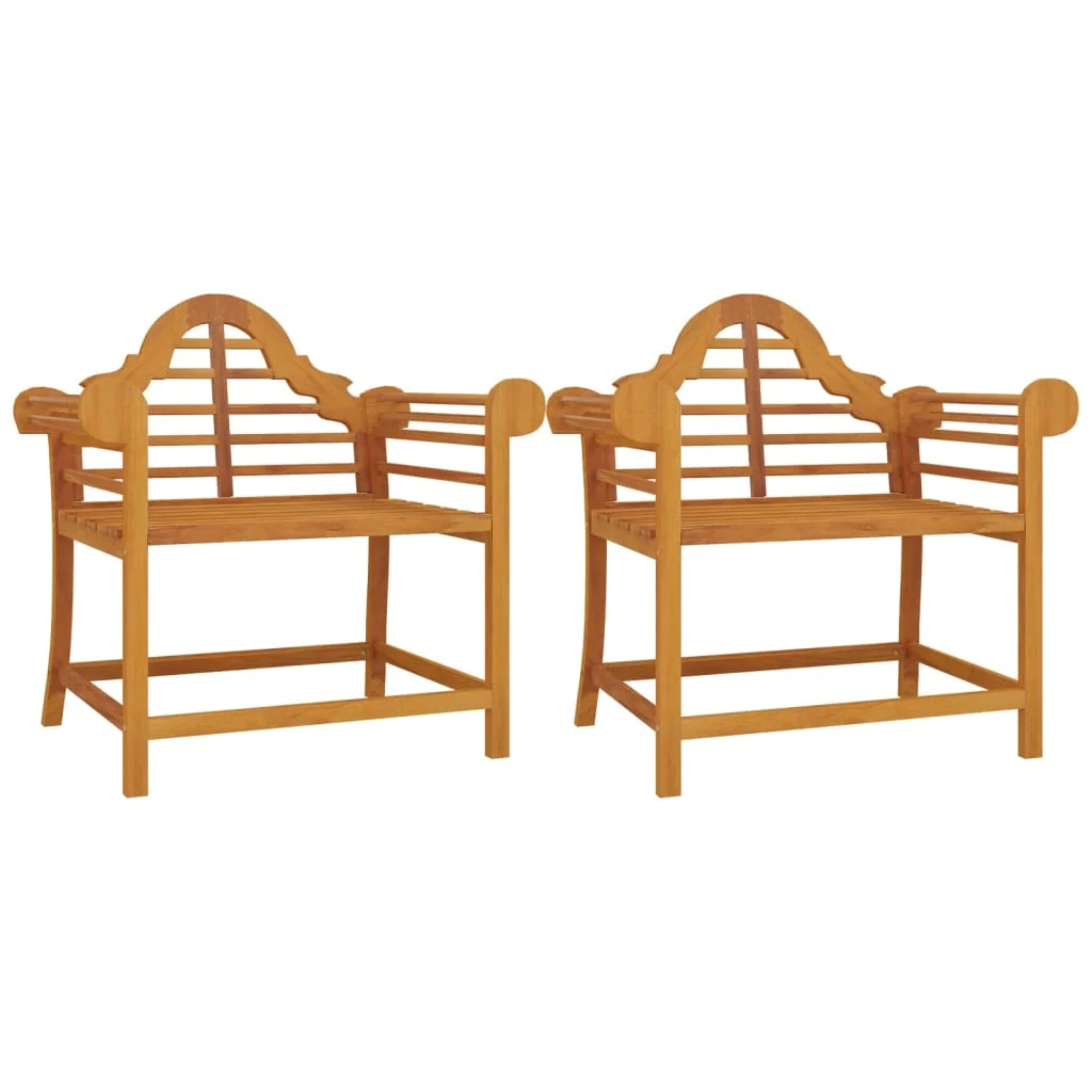 Havestole 91x62x94 Cm Massivt Teaktræ, produktbillede 2 af 8, Havestole i teaktræ hos HomeNordic