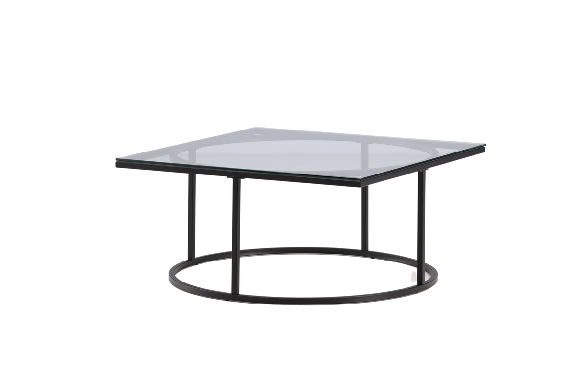 Plexus - Sofabord i glas og metal, 90 x 90 cm, produktbillede 2 af 7, Moderne designs hos HomeNordic